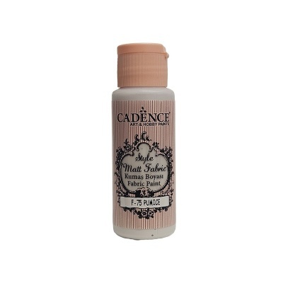 Frasco de tinta para tecido Cadence cor F-75 Pumice