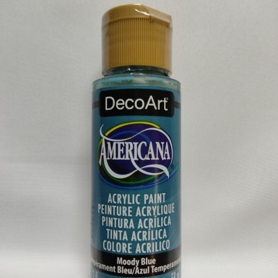 Frasco de tinta acrílica DecoArt Americana cor Moody Blue