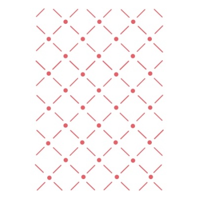 Papel de parede branco com padrão geométrico vermelho