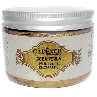 Pote de pasta de relevo dourada CADENCE DORA PERLA