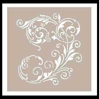 Padrão decorativo branco em fundo bege com motivos florais e espirais