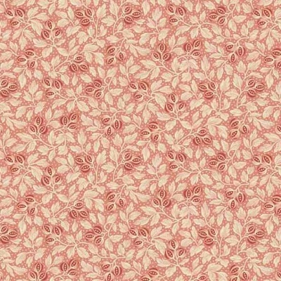 Papel de parede com padrão floral em rosa e bege