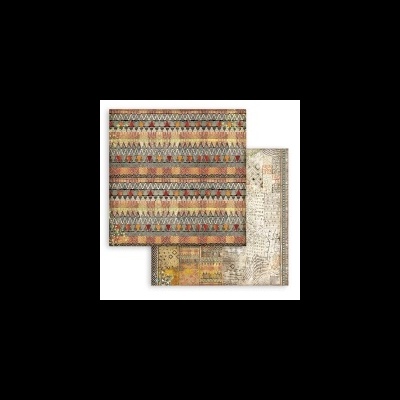 Papel decorativo com padrões geométricos e mapas antigos