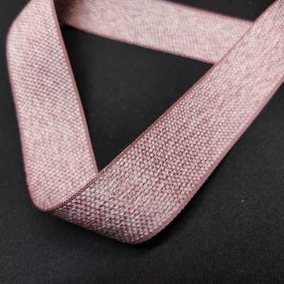 Faixa têxtil rosa claro com textura entrelaçada