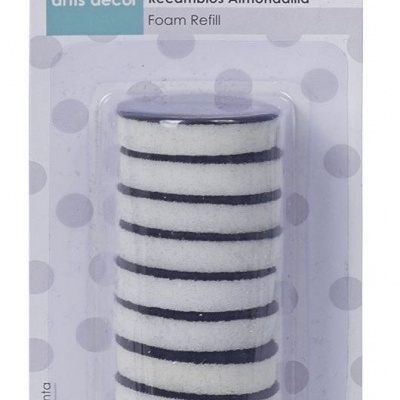 Pacote de 10 recambios de almofadilha de espuma basicos artis decor para aplicador de tinta