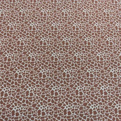 Padrão de pele de girafa em tons castanhos e branco