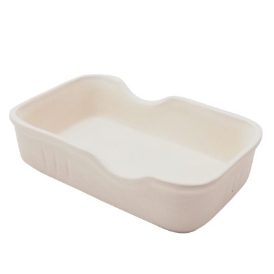 Espreguiçadeira pequena bege clara para animais de estimação