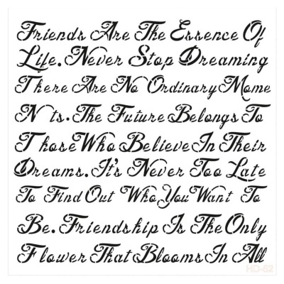 Texto em inglês em fonte cursiva preta sobre fundo branco