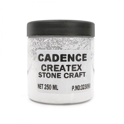 Frasco de tinta branca CADENCE Createx Stone Craft com tampa preta