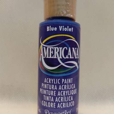 Frasco de tinta acrílica azul violeta Americana DecoArt
