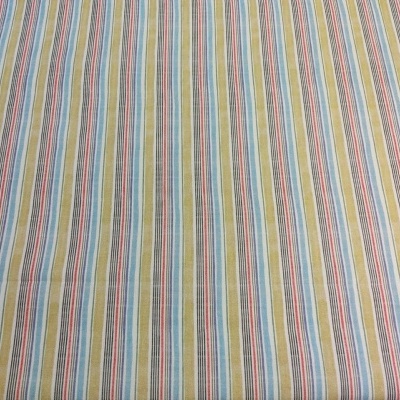 Tecido riscado em várias cores com linhas verticais