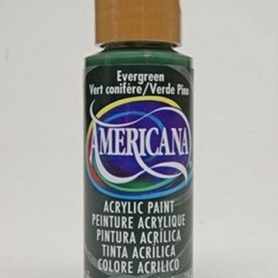 Frasco de tinta acrílica verde pinho Americana