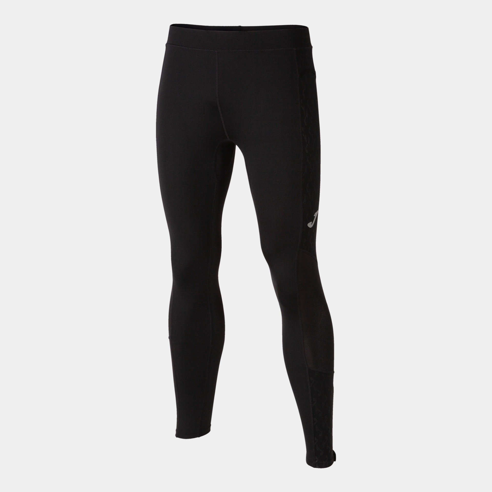 Leggings Unissexo Joma Elite X Calças justas pretas para desporto com logótipo branco