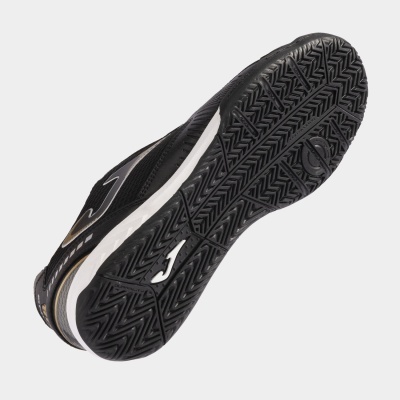 Sapatilhas desportivas pretas com sola preta e logotipo J