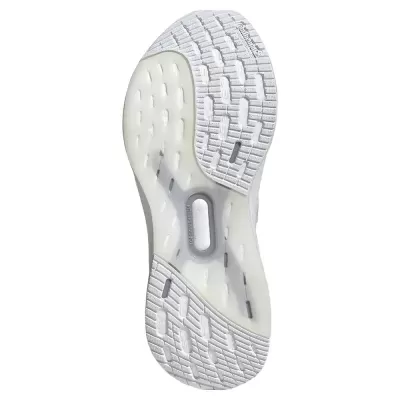 Sola de sapato desportiva branca com padrão texturizado