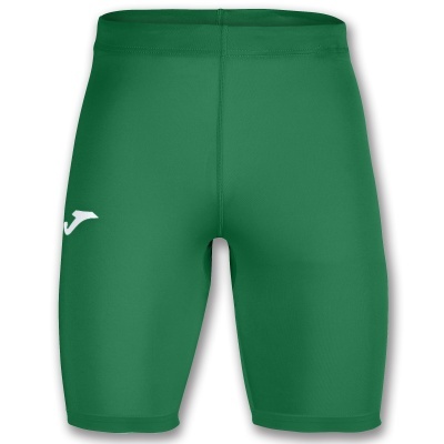 Calções desportivos verdes com logo branco Joma