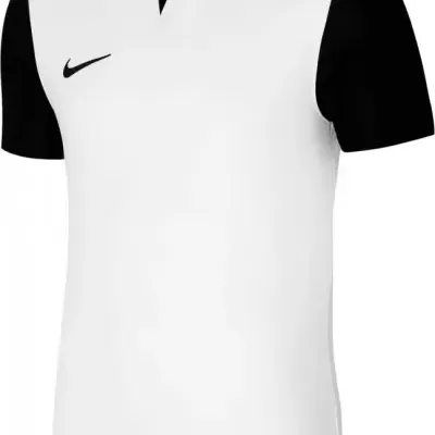 Camisola desportiva branca com mangas pretas e logótipo Nike