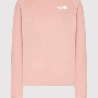 Sweatshirt feminina rosa claro com logótipo branco The North Face