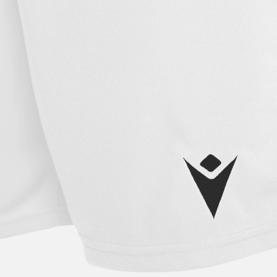 Peça de vestuário branca com logótipo preto da Macron