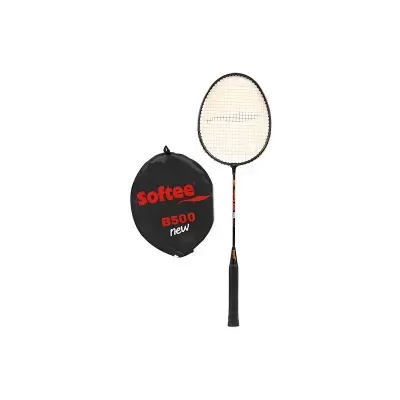 Raquete de badminton preta com bolsa preta softee B500 new