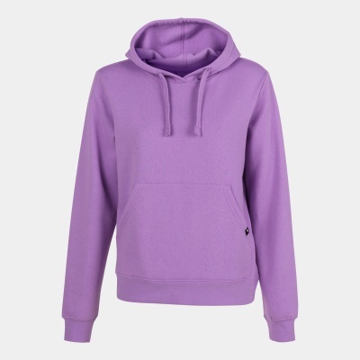 Sweatshirt lilás com capuz e bolso canguru