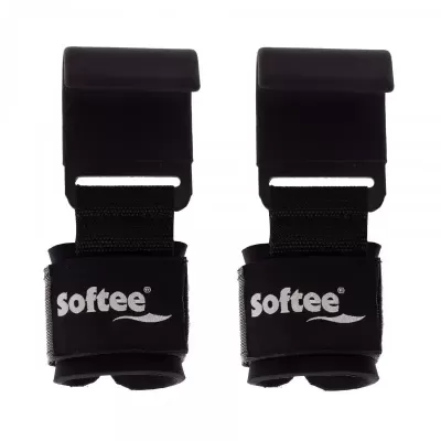 Par de protetores para punho Softee pretos com fecho de velcro