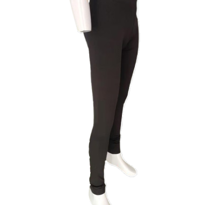 Calças justas pretas em manequim branco