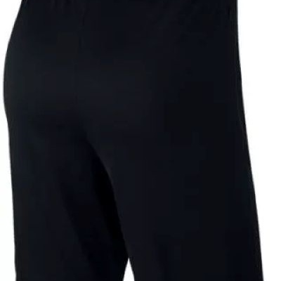 Calções pretos com cintura elástica