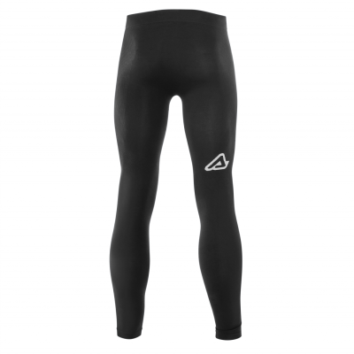Calças térmicas desportivas pretas com logótipo branco