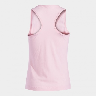 Camisola de alças cor-de-rosa vista de costas