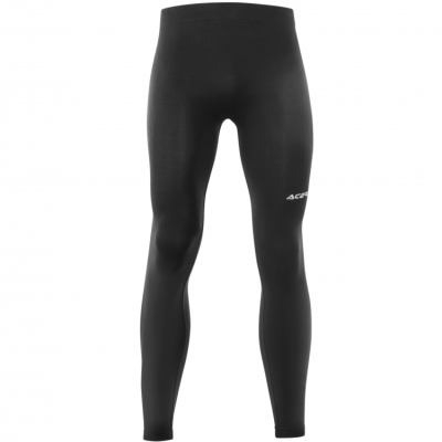 Calças justas desportivas pretas com logótipo branco Acerbis
