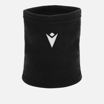 Cachecol tubular preto com símbolo branco