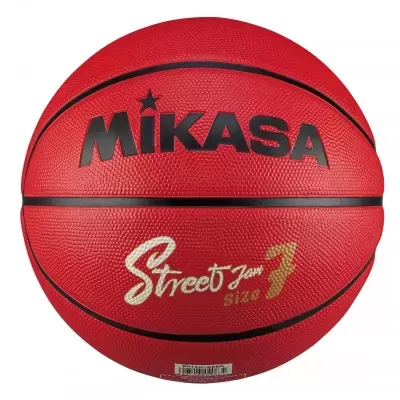 Bola de basquetebol vermelha MIKASA Street Jam tamanho 7