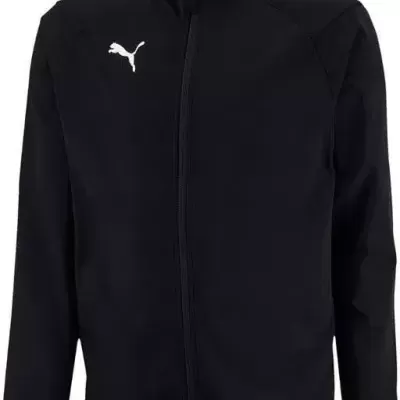 Casaco desportivo preto com logótipo Puma branco