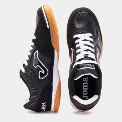 Sapatilhas desportivas Joma pretas e castanhas com atacadores brancos