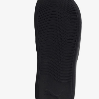 Sola preta de chinelo com logótipo Puma