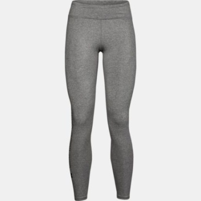 Leggings femininas cinza contra fundo branco