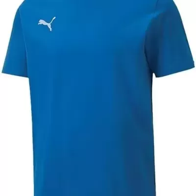 T-shirt desportiva azul com logótipo branco PUMA