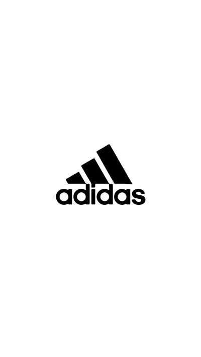Logótipo Adidas em preto sobre fundo branco