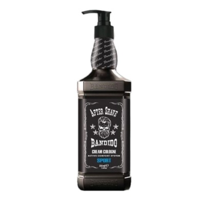 Frasco negro vintage de After Shave Bandido com dispensador