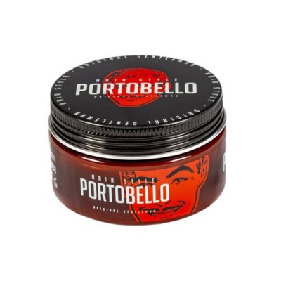 Pote de cera para cabelo PORTOBELLO Hair Style vermelho com tampa preta