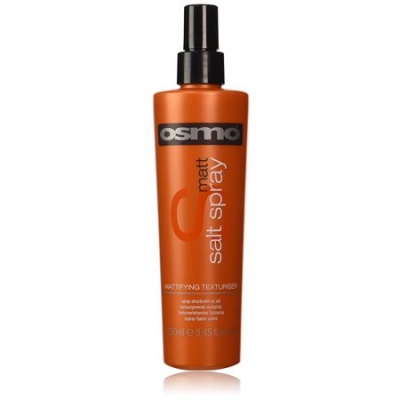 Frasco laranja de spray para cabelo Osmo Matt Salt Spray