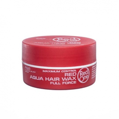 Frasco vermelho de cera para cabelo Red One Aqua Hair Wax