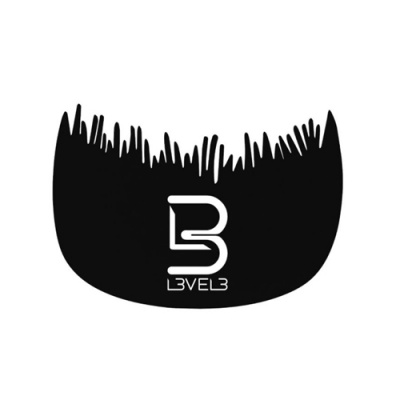 Pincel preto com cabo branco e marca LEVEL3