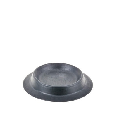 prato raso redondo preto de plástico