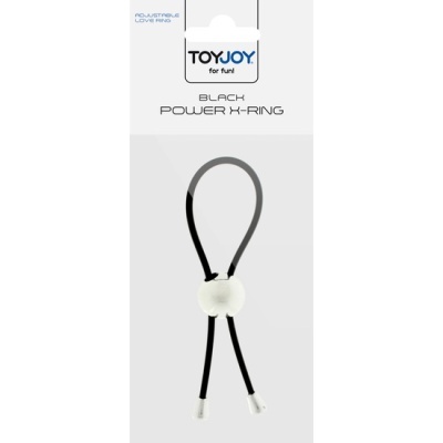 ananel negro BLACK POWER X-RING com bolas brancas na embalagem