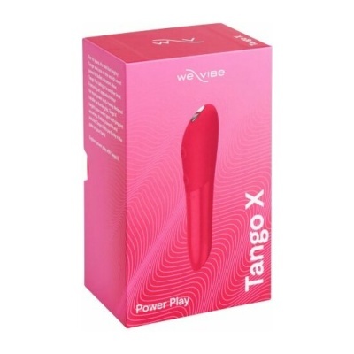 Embalaem rosa de vibrador WeVibe Tango X com texto Power Play