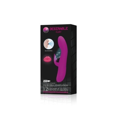 embalagem preta com embalagem de vibrador roxo e texto rosa e branco