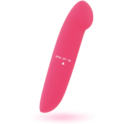 Vibrador cor-de-rosa com controle de ligar/desligar