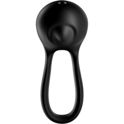 Anel anal preto com formato anatómico e textura lisa